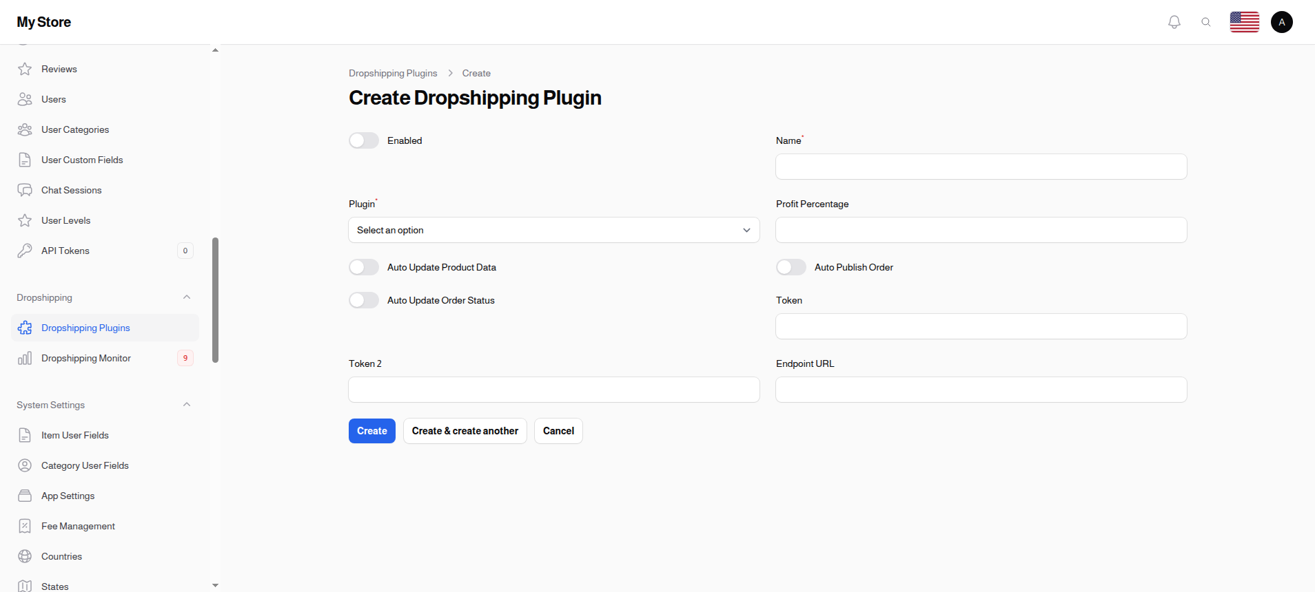 Create Dropshipping Plugin