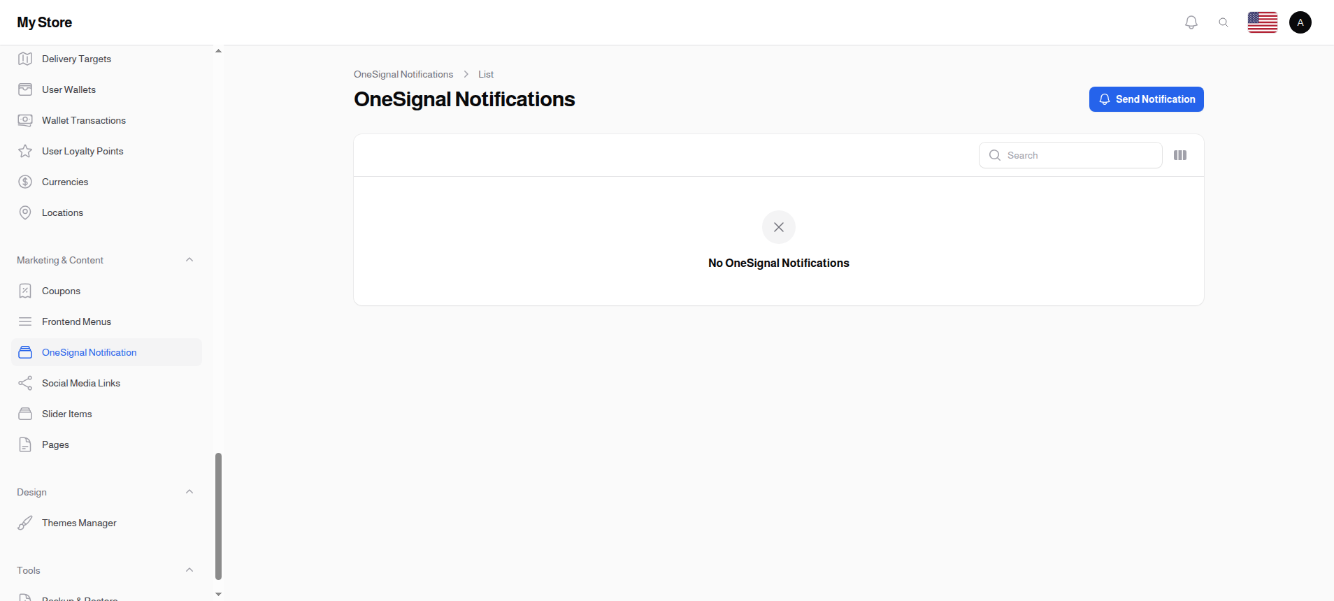 OneSignal Notification List